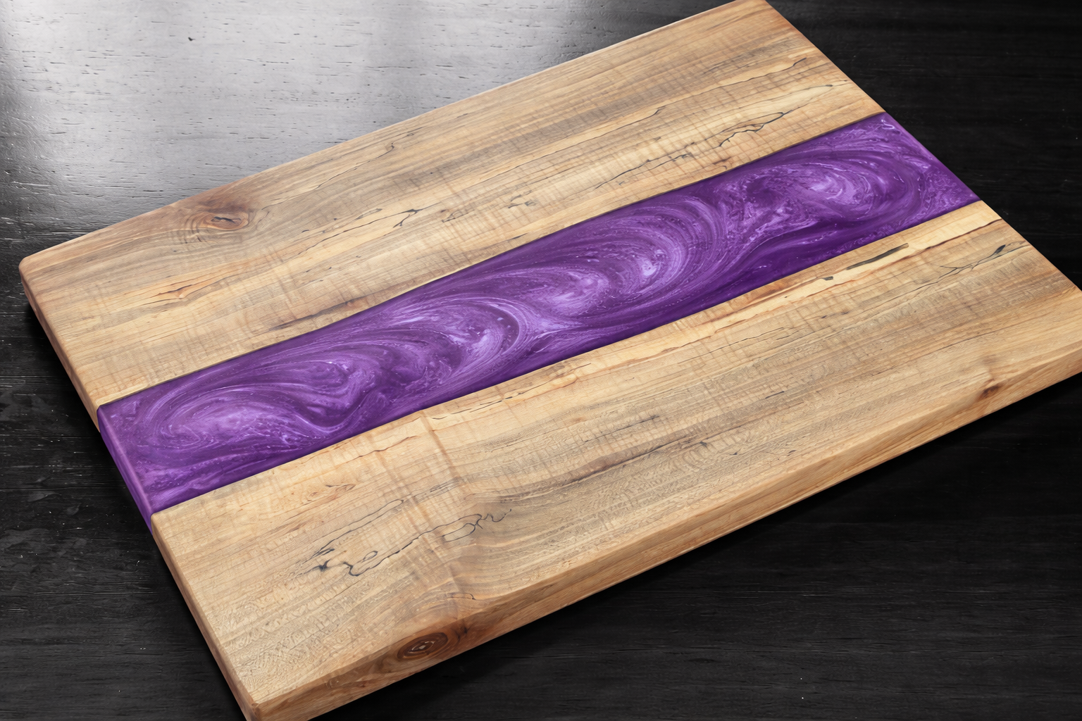 Walnut River Edge Epoxy Cutting Board - Image 4