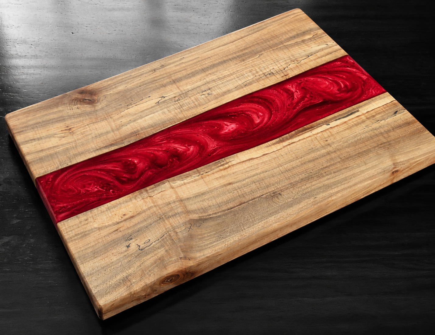 Walnut River Edge Epoxy Cutting Board - Image 3